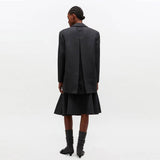 GANNI A1020022 Wool Suiting Blazer - Phantom