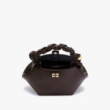 GANNI B2100046 Bou Mini Crinkle Oleatex taske - Dark Olive