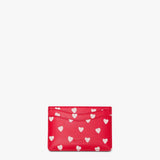 GANNI B3010086 Bou Card Holder Printed - Barbados Cherry