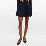 GANNI A1090067 Cashmere wool skirt - Sky Captain