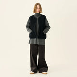 RUE DE TOKYO Cas teddy vest - dark navy