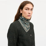 SKALL STUDIO Skall Classic Tørklæde 55x55 - Dark Green/Brown