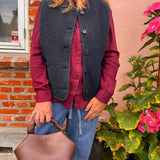 RUE DE TOKYO Cas teddy vest - dark navy