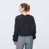 AMERICAN VINTAGE EAST19A strik cardigan - Anthracite grå
