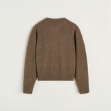 AIAYU Inga cashmere sweater - Pure Dark Brown
