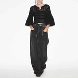 ISABEL MARANT Azelia strik top - sort