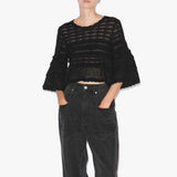 ISABEL MARANT Azelia strik top - sort