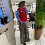 GANNI J1527 Print Denim Izey jeans - leopard