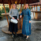 BETA STUDIOS Alice Classic cashmere cardigan - grå melange