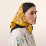 MOISMONT silke tørklæde N°763 - Holi Yellow