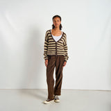 AMERICAN VINTAGE NEN19A cardigan - racin raye soya