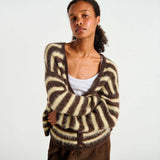 AMERICAN VINTAGE NEN19A cardigan - racin raye soya