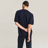 RHEA RHEA179 strik T-shirt - Navy