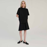 RHEA RHEA122 strik T-shirt - sort