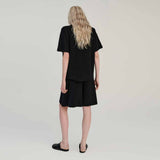 RHEA RHEA122 strik T-shirt - sort
