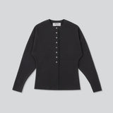 BIRROT Lay2 Round-Neck cardigan - Anthracite