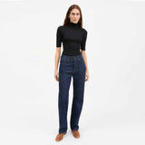 SKALL STUDIO Amy T-neck tee - sort uld