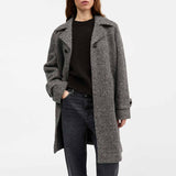 SKALL STUDIO Thea frakke - black/beige herringbone