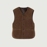 SOEUR Fusil teddy vest - Marron brun
