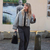 SOEUR Patchouli jakke - grøn/beige