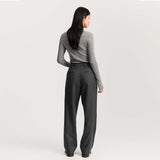 AIAYU Balder fine wool bukser - dark grey