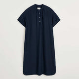 AIAYU Cille Linen kjole - Navy