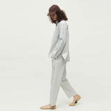 AIAYU Coco Pant Striped bukser - night sky