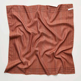 AIAYU Dewdrop silke tørklæde 65x65 - mix rust