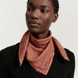 AIAYU Dewdrop silke tørklæde 65x65 - mix rust