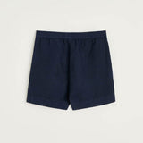 AIAYU Casual Linen Shorts - navy