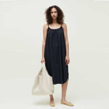AIAYU Strap Dress - Black Navy
