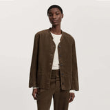 AIAYU Angela corduroy jakke - bark