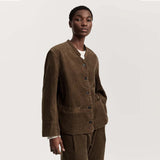 AIAYU Angela corduroy jakke - bark