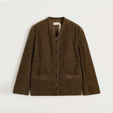 AIAYU Angela corduroy jakke - bark