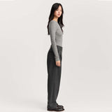 AIAYU Balder fine wool bukser - dark grey
