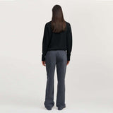 AIAYU Carlo Midwaist Wide Cotton bukser - Washed Slate