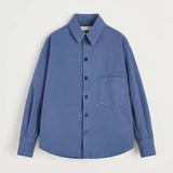 AIAYU Casy Cotton skjorte - Washed French Blue