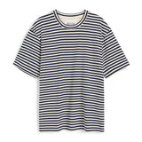 AIAYU Lui circular striped tee - Mix Night
