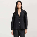 AIAYU Makya Silke skjorte - Black Navy