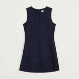 AIAYU Martha Wool Mini kjole - Black Navy