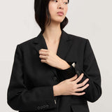 AIAYU Mason Wool blazer - sort