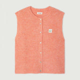 Ferskenfarvet strik vest fra American Vintage