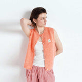 Ferskenfarvet strik vest fra American Vintage