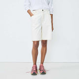 AMERICAN VINTAGE JOZ09a denim shorts - off white