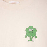 Råhvid t-shirt med print fra American Vintage