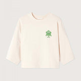 Råhvid t-shirt med print fra American Vintage