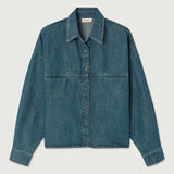AMERICAN VINTAGE OZY06a denim skjorte - Greer blå