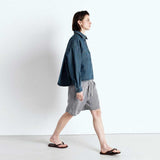 AMERICAN VINTAGE OZY06a denim skjorte - Greer blå