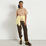 AMERICAN VINTAGE PADO137 bukser - ours brun fløjl