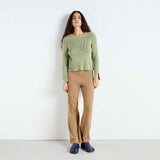 Grøn bomuldsstrik bluse fra American Vintage